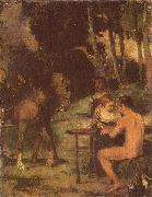 Hans von Marees Abendliche Waldszene painting